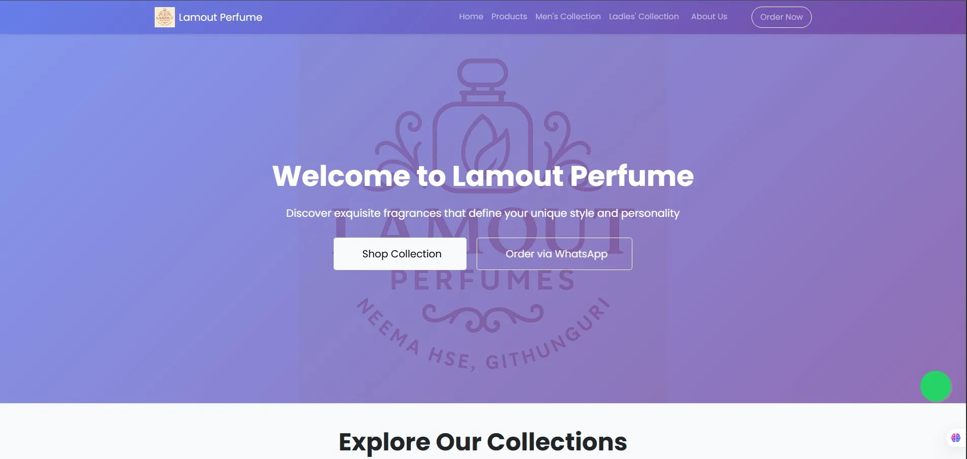 Lamout Perfumes E-Commerce